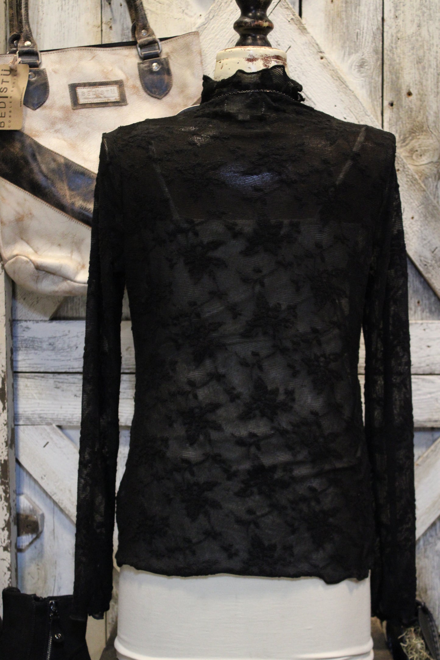 Midnight Kiss Mesh Top