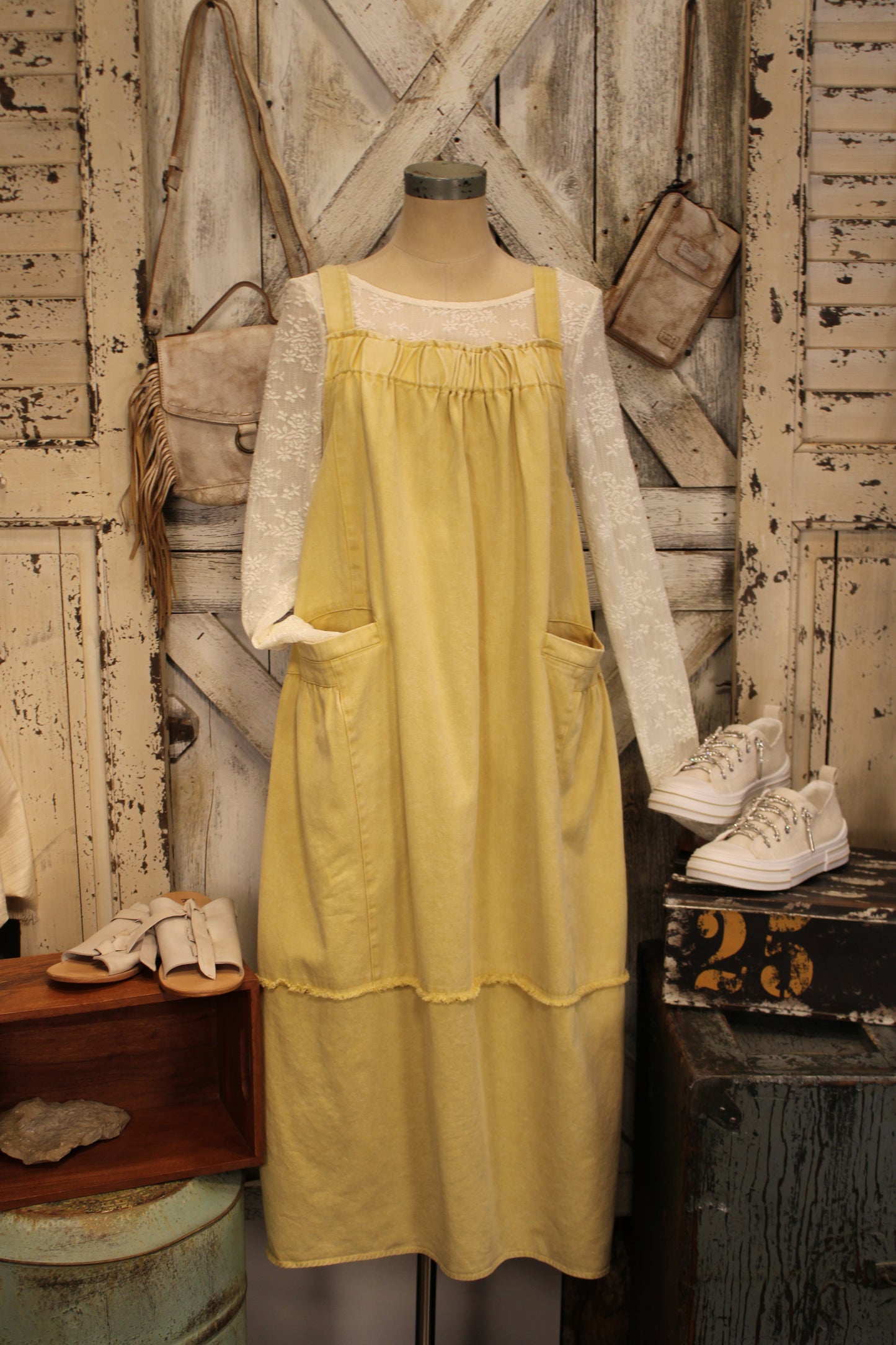 Lemon Drop Pocket Dress