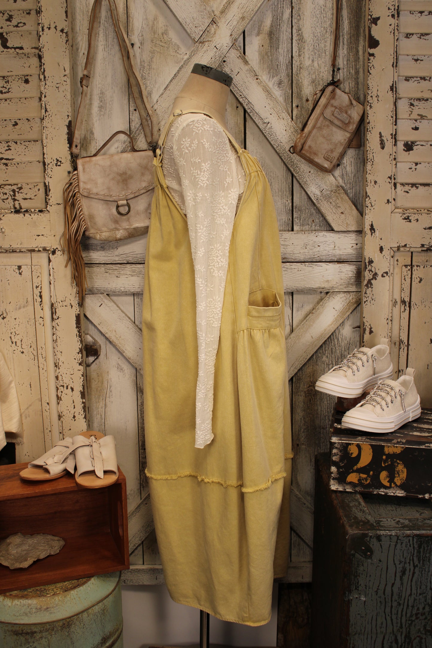 Lemon Drop Pocket Dress