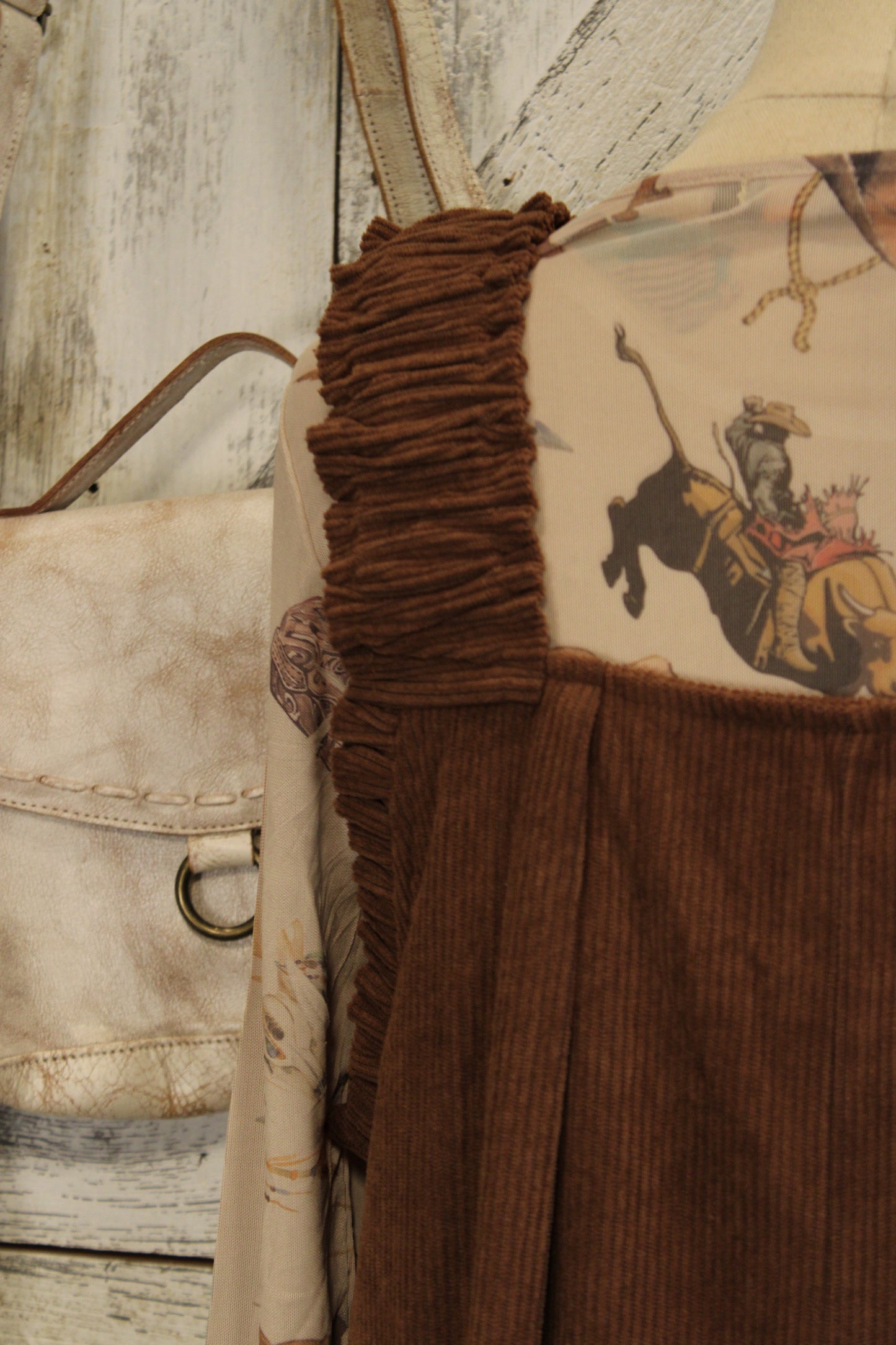 Caramel Trails Corduroy Dress