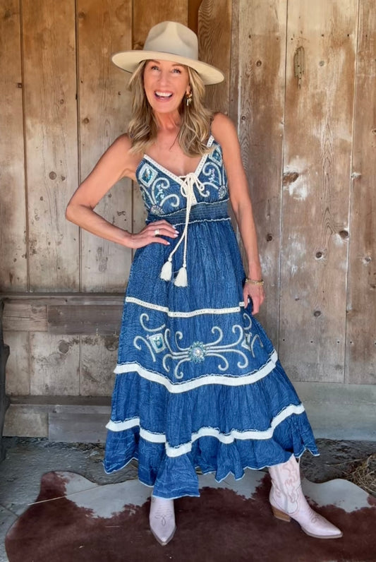 Dazzle Me Denim Dress