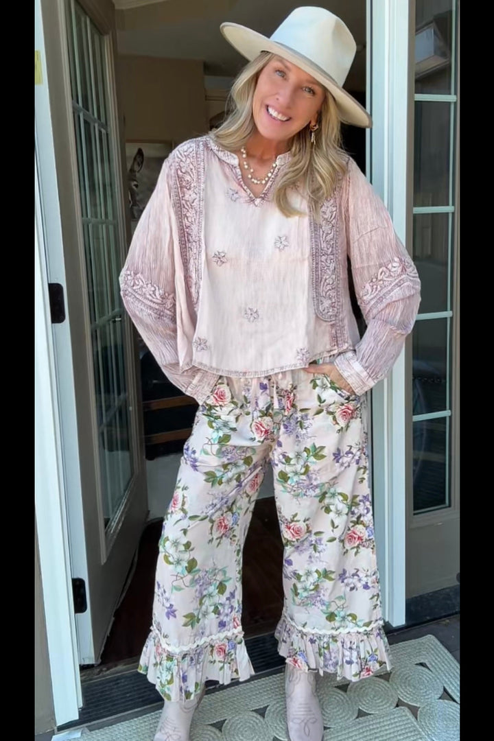 Fun and Frilly Flower Pants