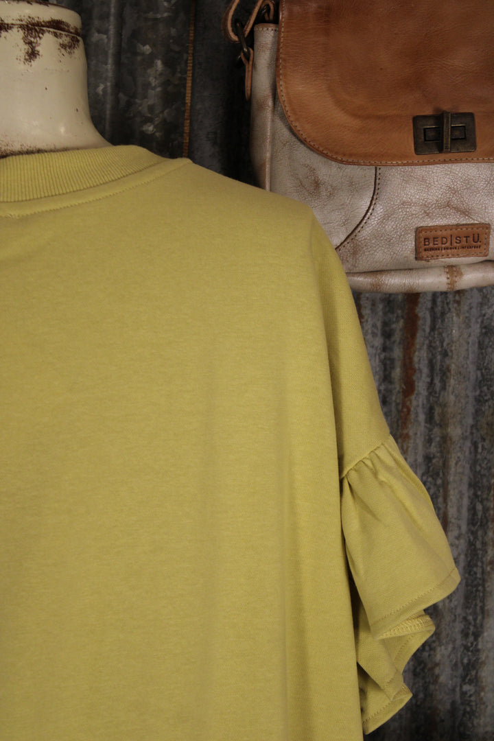Sunlit Olive Bloom Top