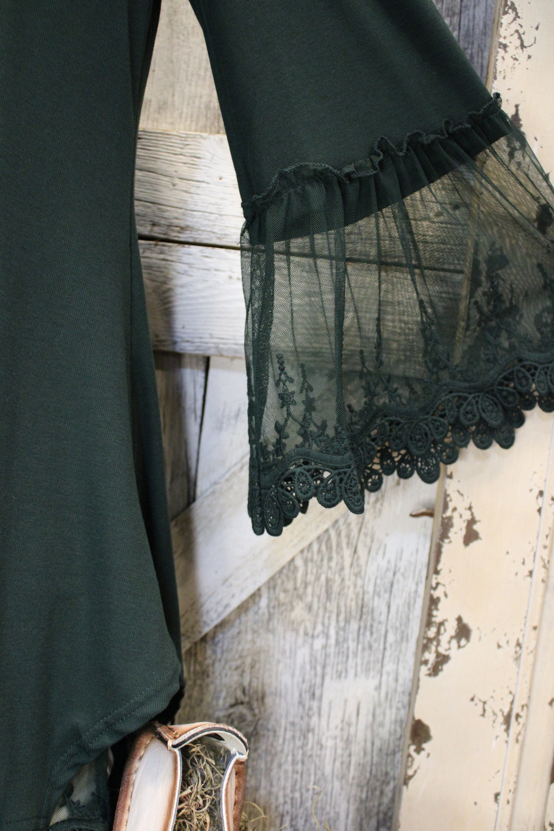 Broom Tail Hunter Green Blouse