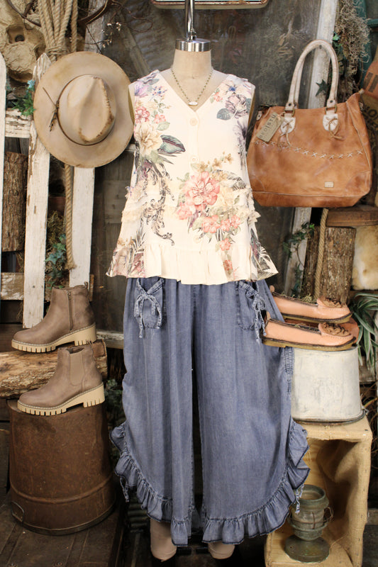 Cloverfield Blue Bloomer Pants