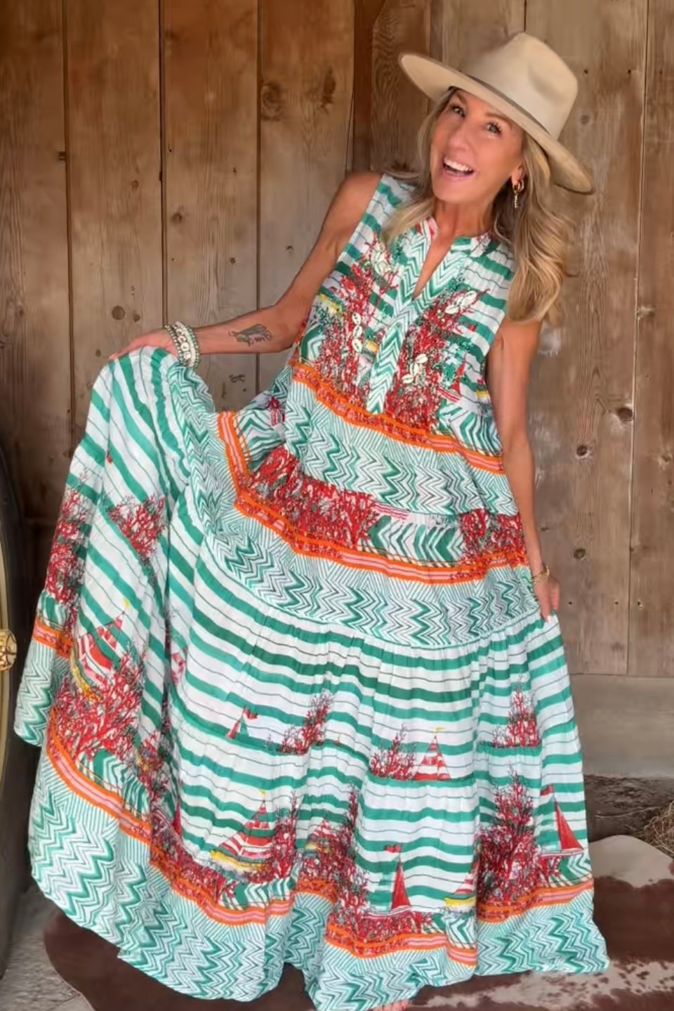 Coral Reef Elegance Dress