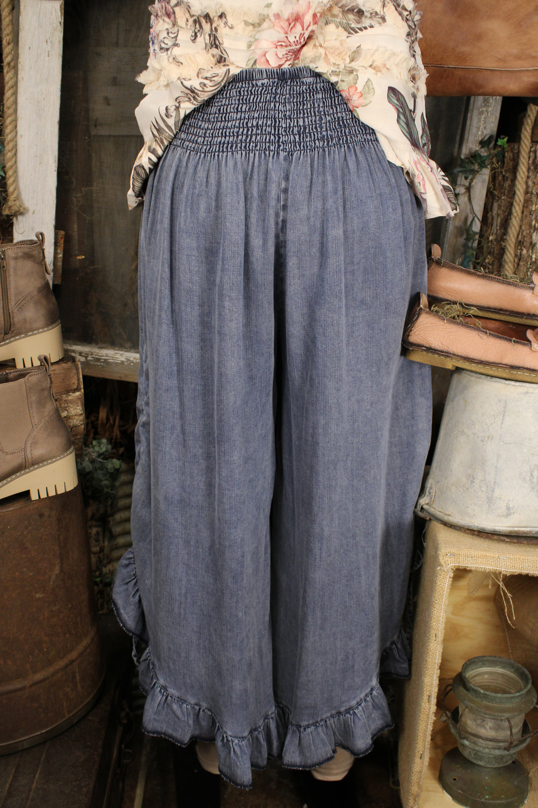 Cloverfield Blue Bloomer Pants