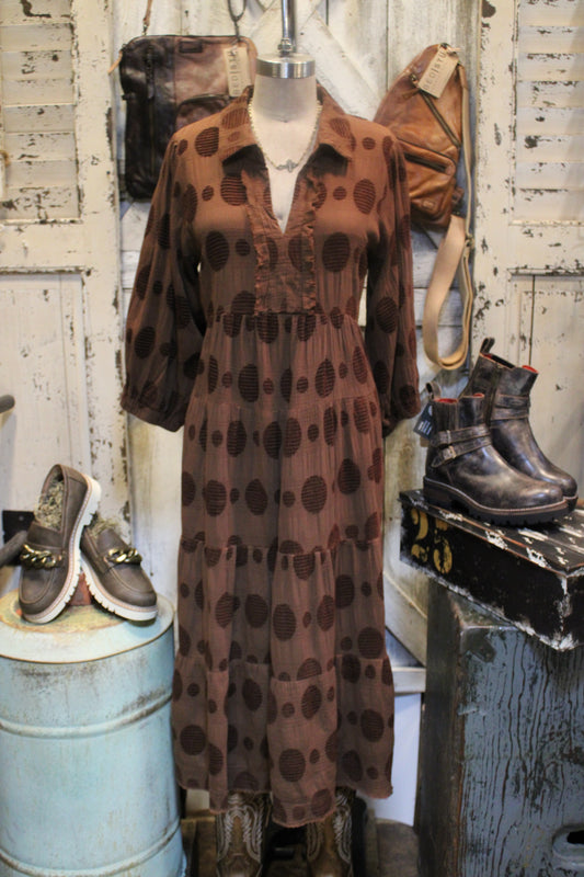 Dot to Dot Chocolate Dress