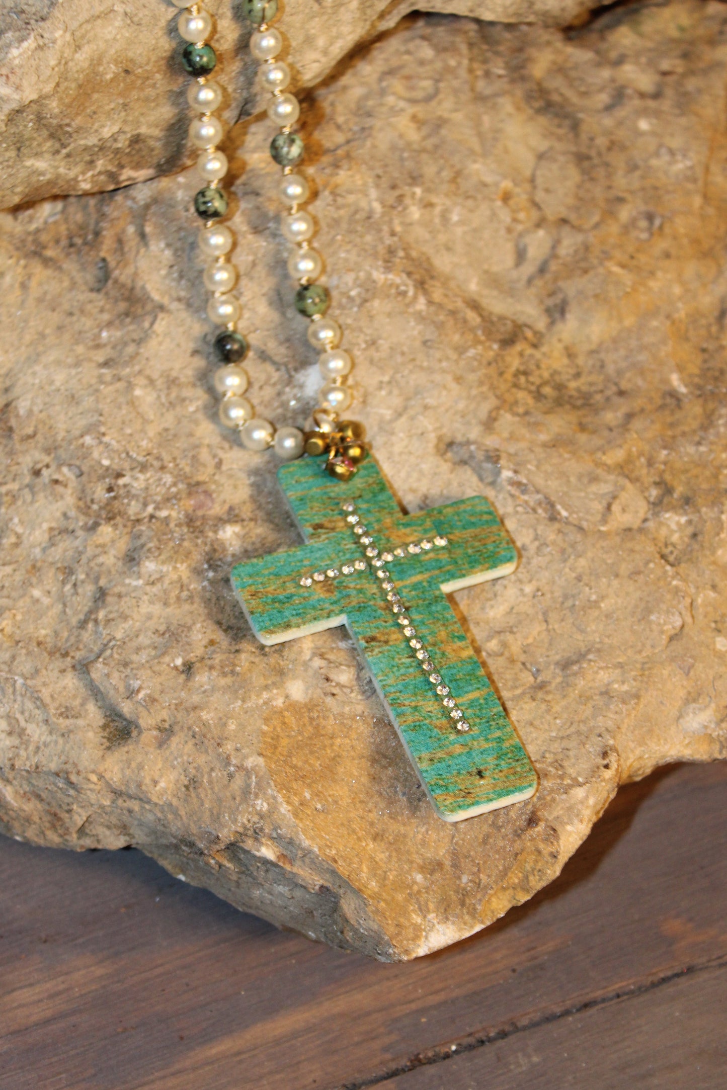 Faith And Pearls Necklace