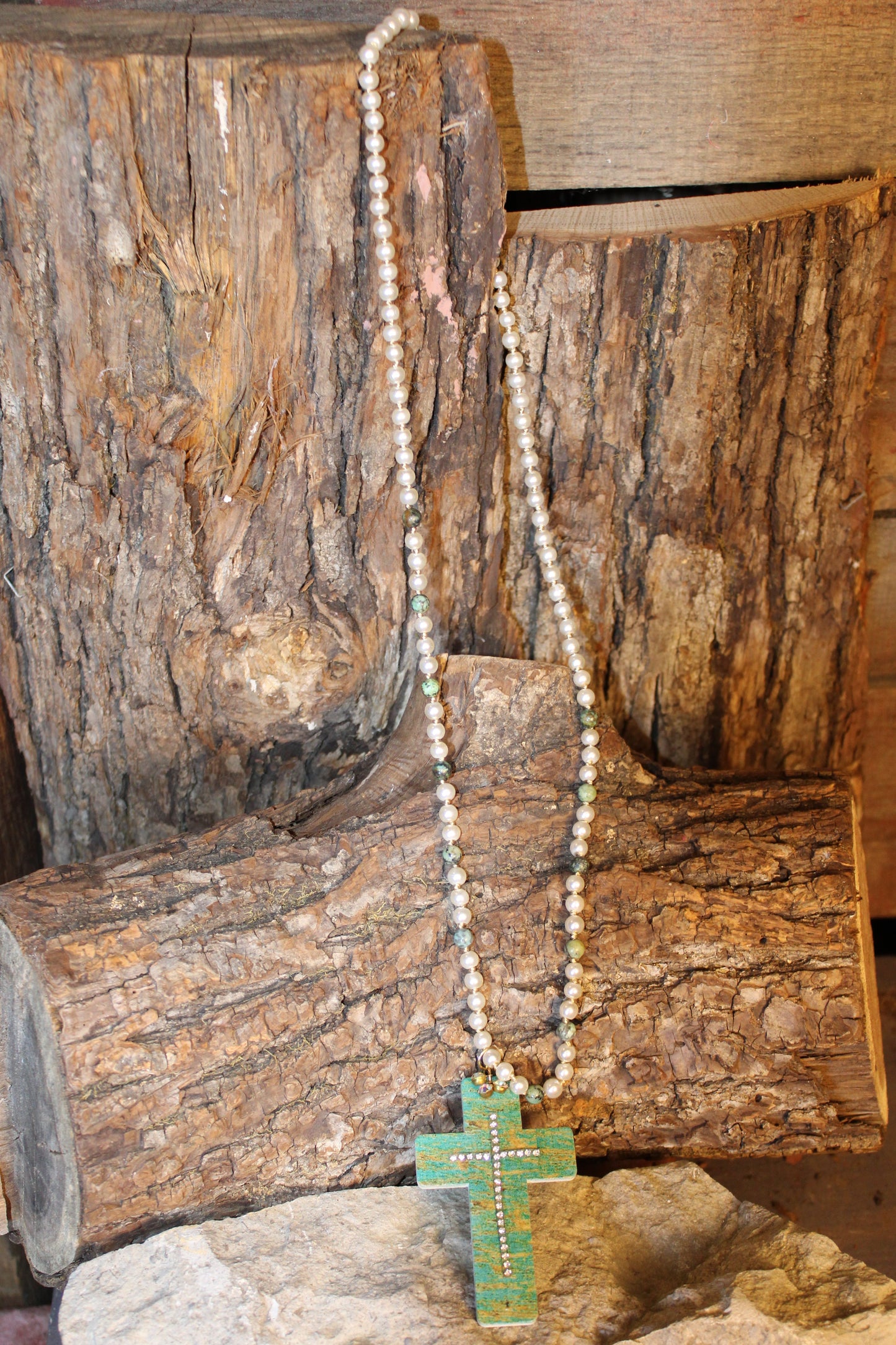 Faith And Pearls Necklace