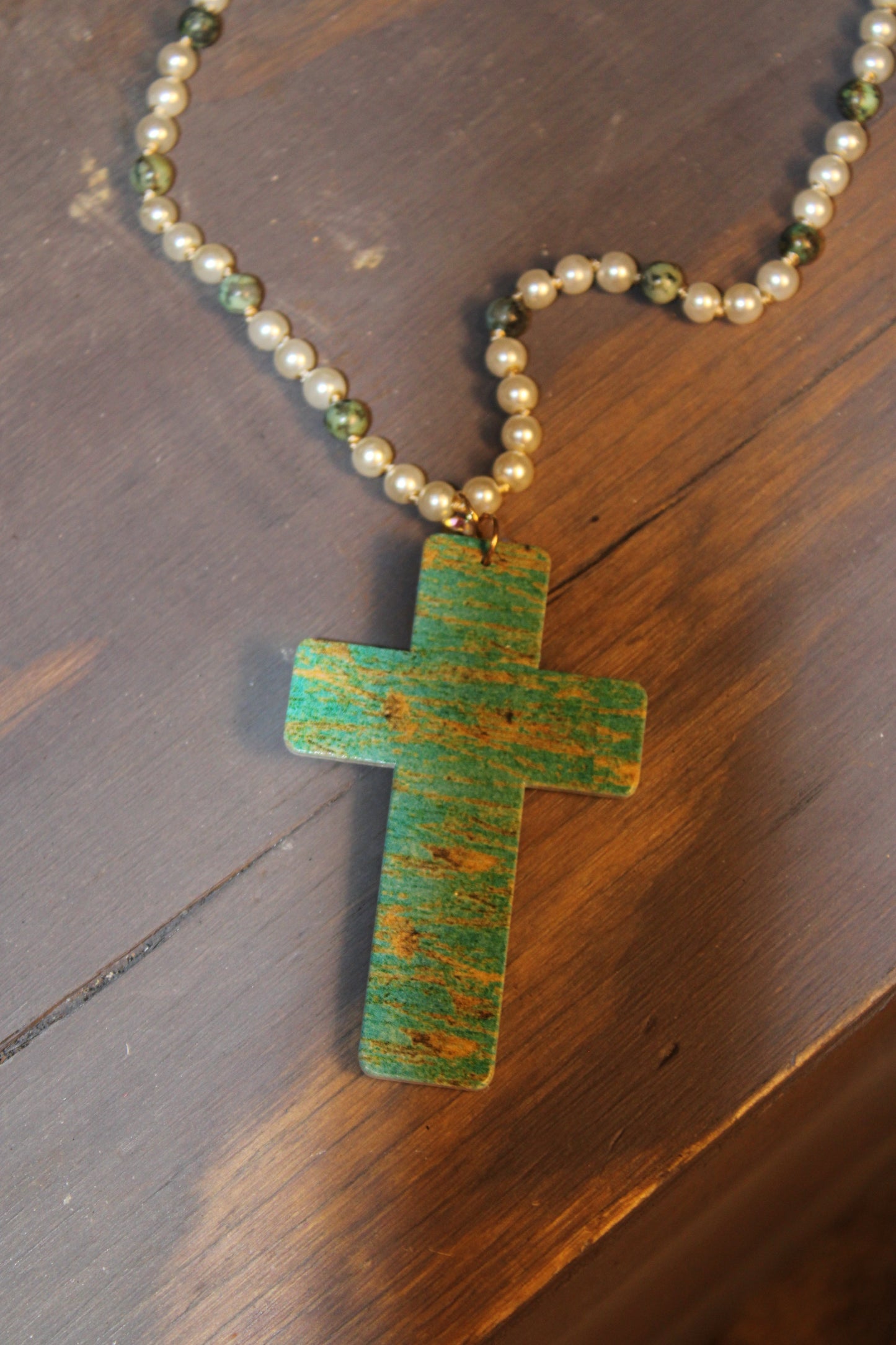 Faith And Pearls Necklace