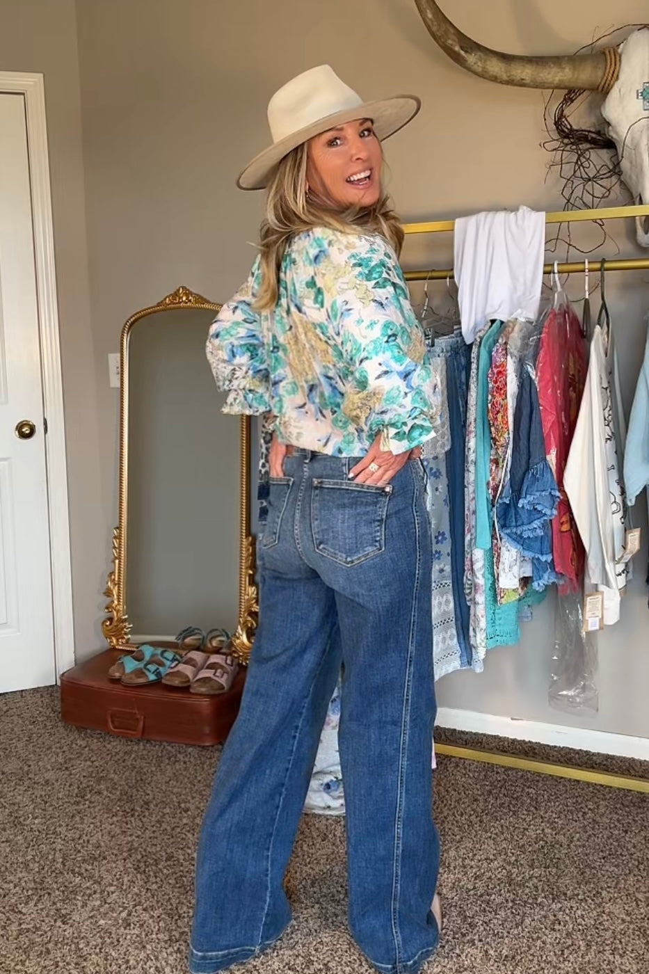 Effortless Edge Wide Leg Jeans