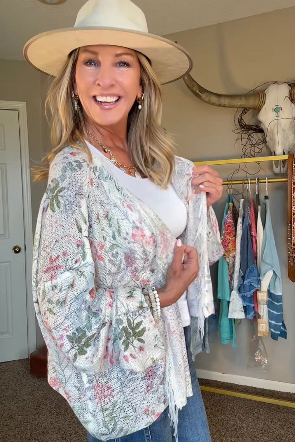 Whispering Meadow Fringe Cardigan