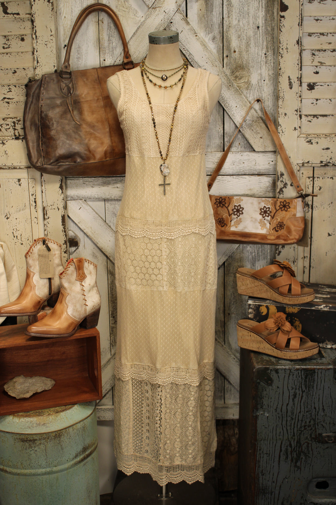 Heirloom Lace Latte Dress