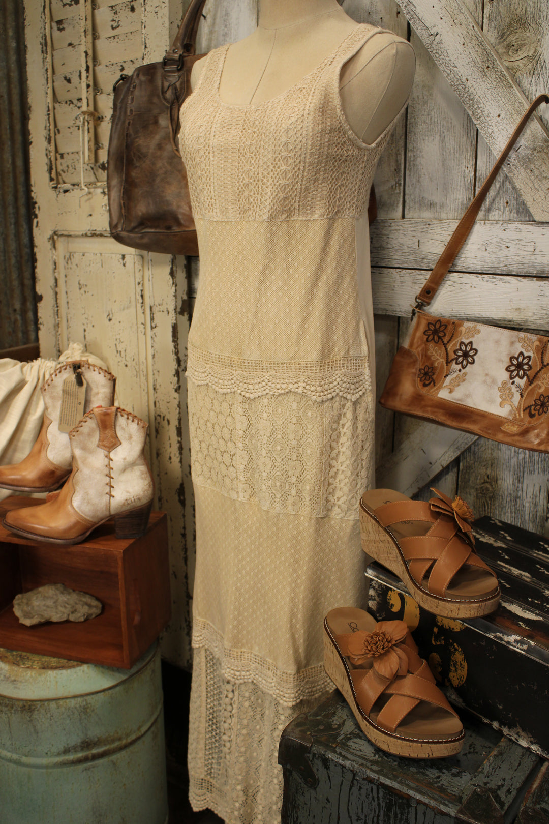 Heirloom Lace Latte Dress