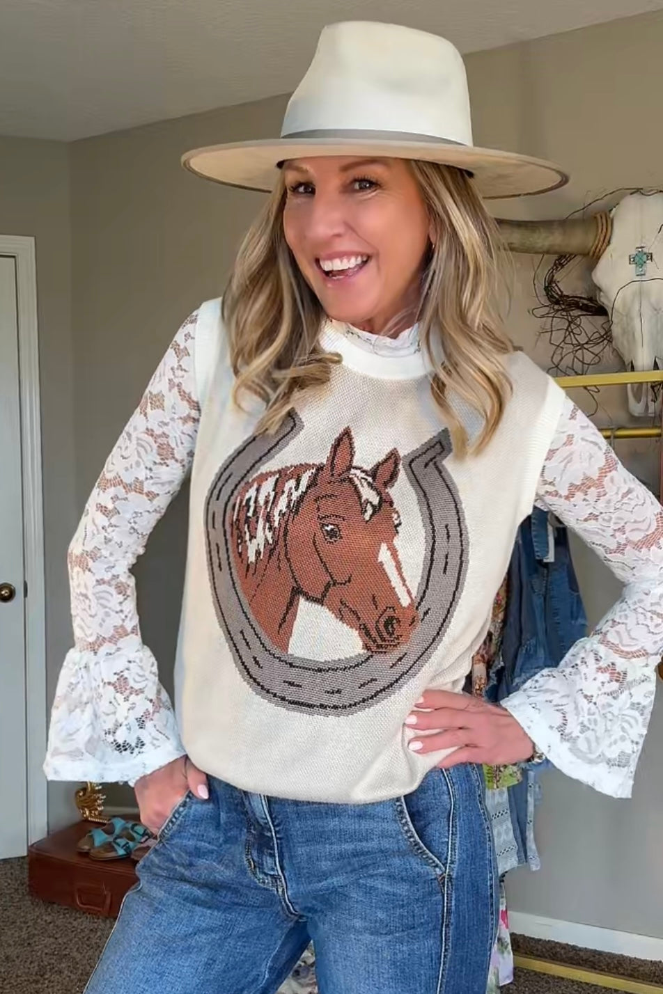 Paddock Posh Sweater Vest