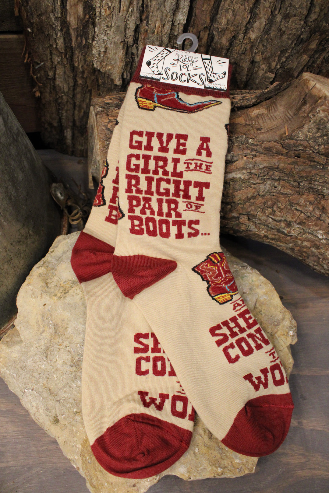 Give A Girl The Right Pair Of Boots Socks