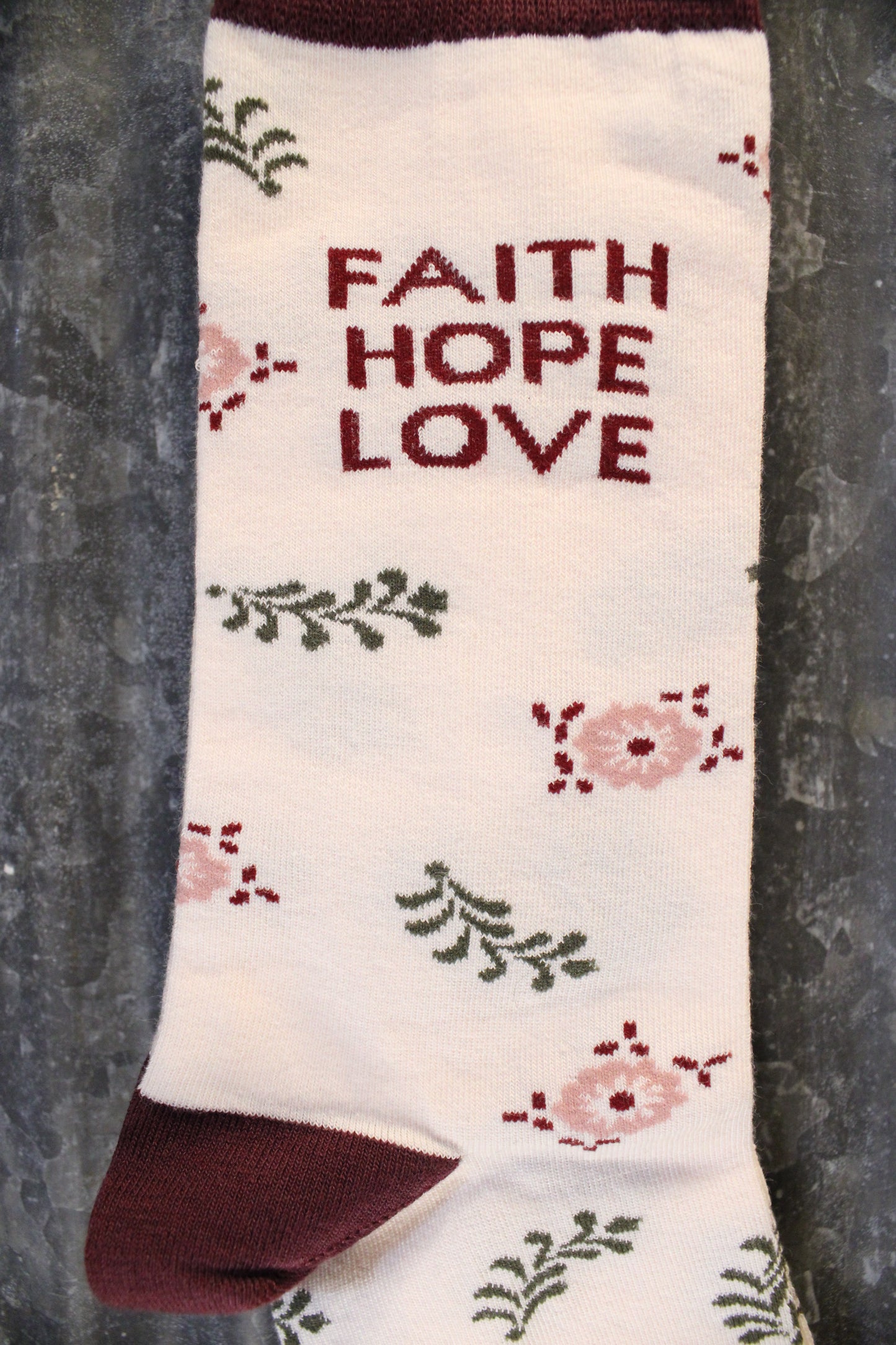 Faith Hope Love Socks