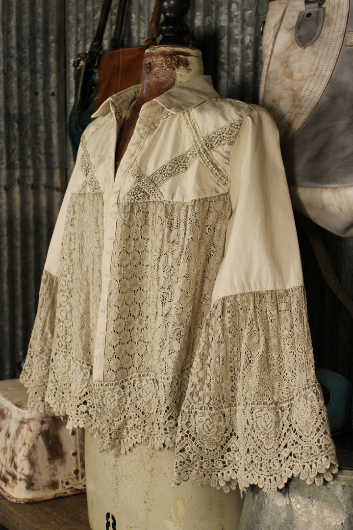 Sedona Sunset Latte Lace Cardigan