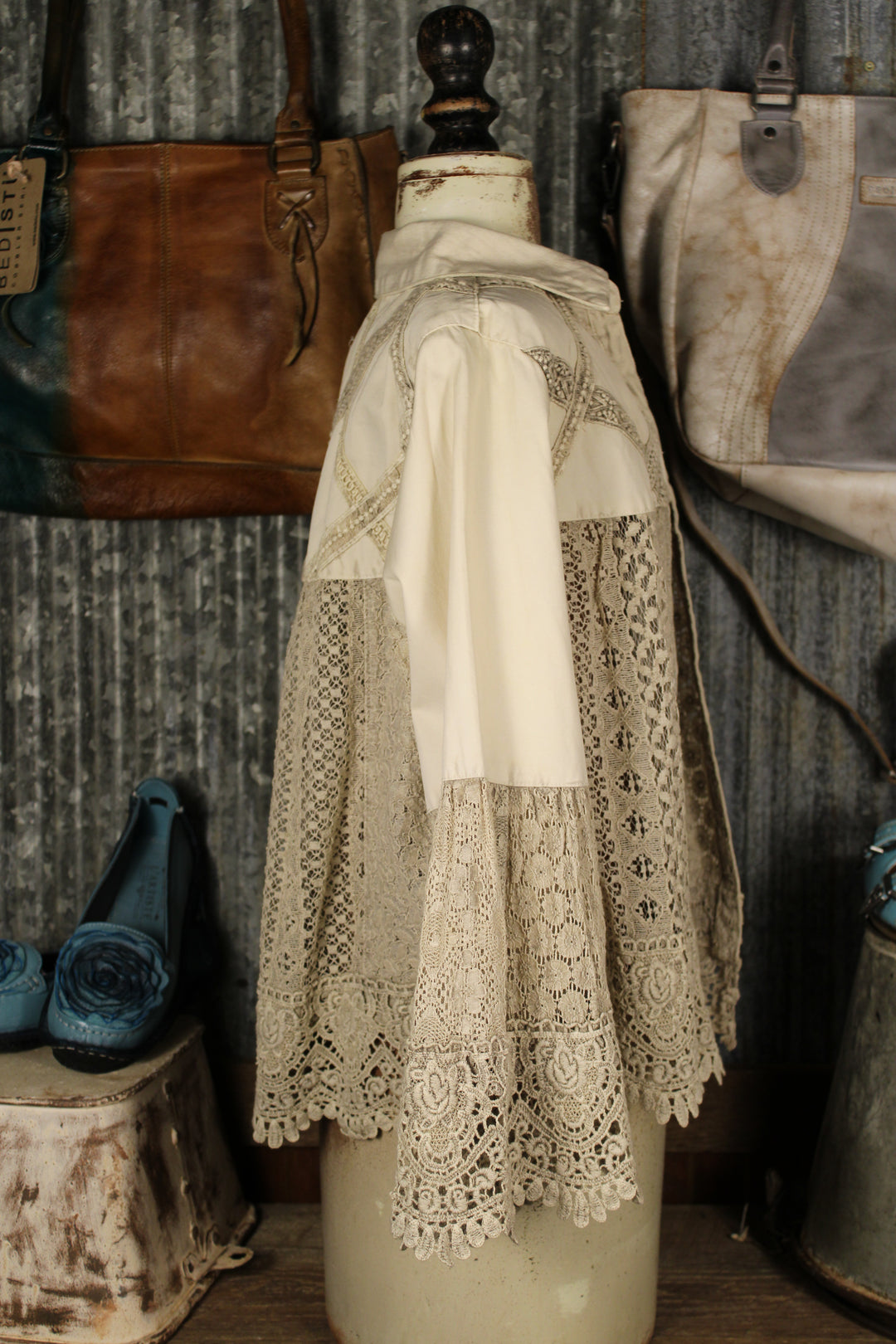 Sedona Sunset Latte Lace Cardigan