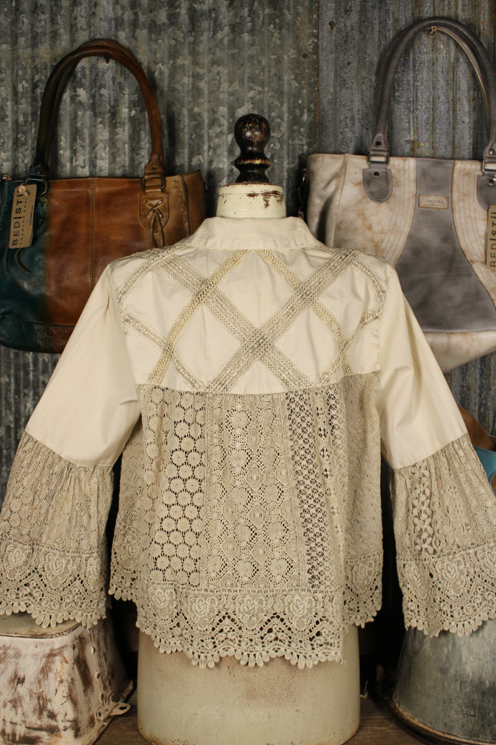 Sedona Sunset Latte Lace Cardigan