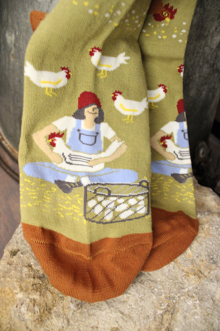 Awesome Chicken Mom Socks