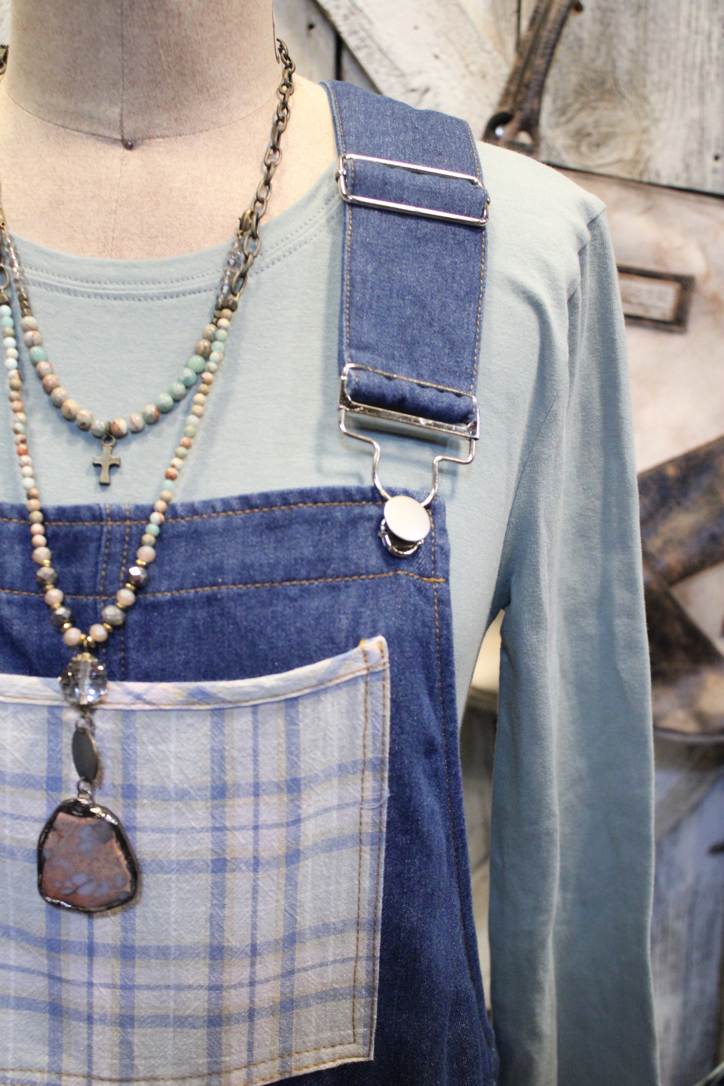 Bluebell Patch Overalls