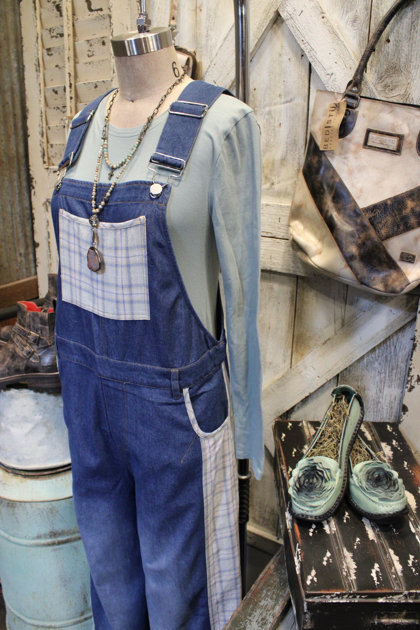 Bluebell Patch Overalls