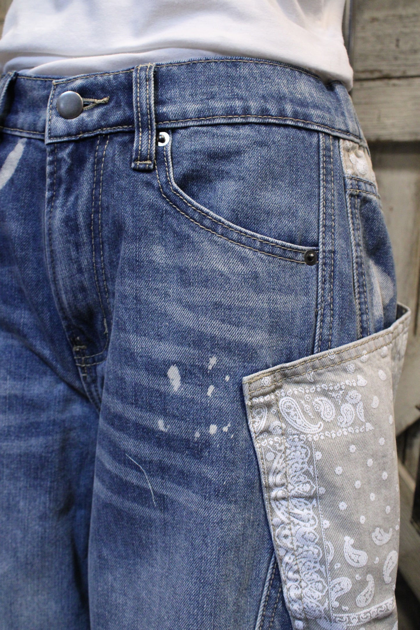 Paint And Patch Jeans