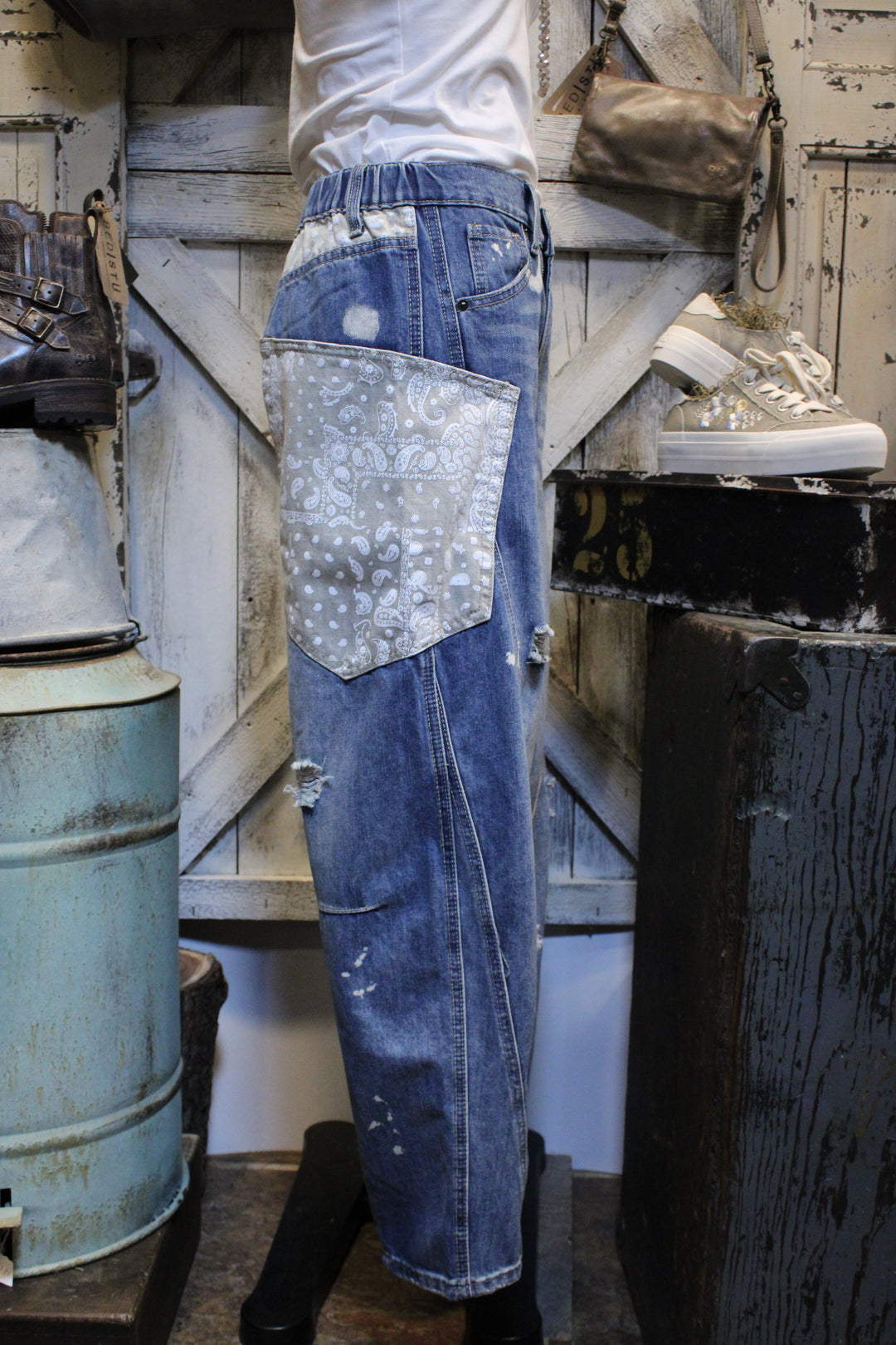 Paint And Patch Jeans