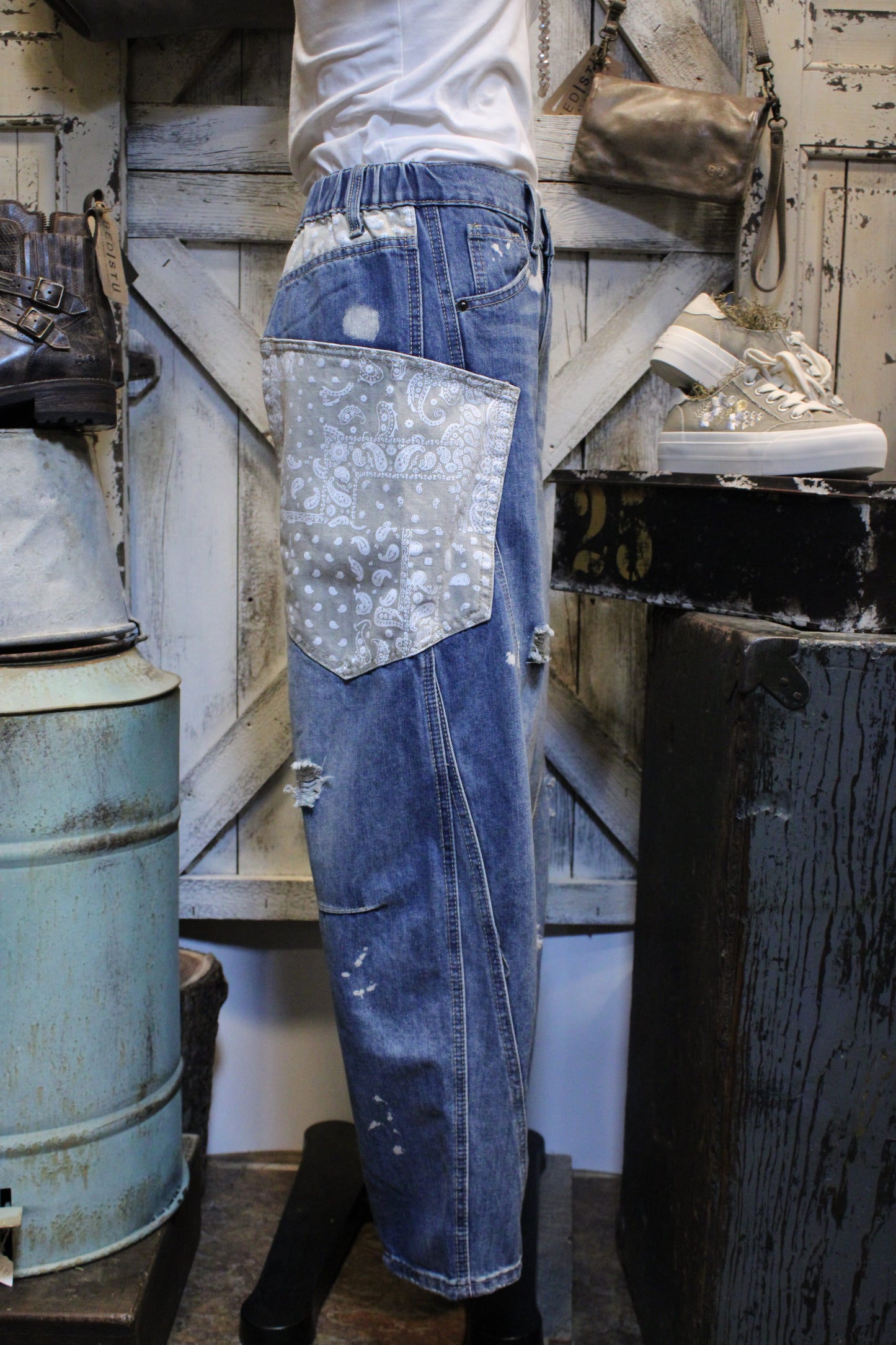 Paint And Patch Jeans