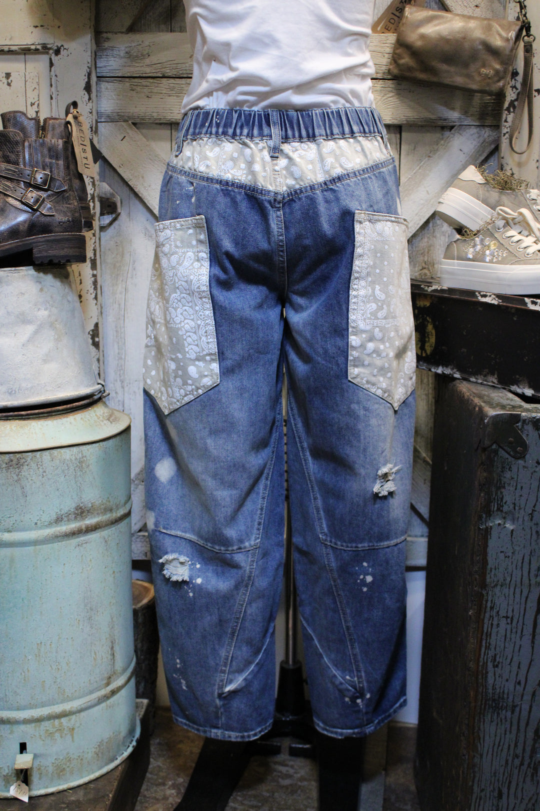 Paint And Patch Jeans