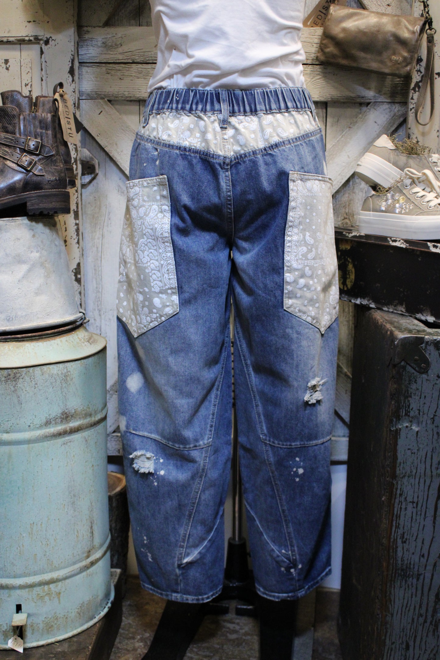 Paint And Patch Jeans