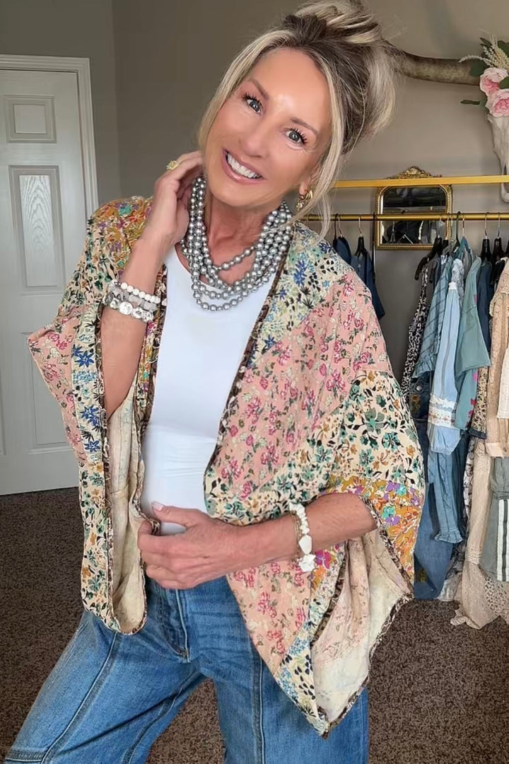 Flowy Floral Bolero