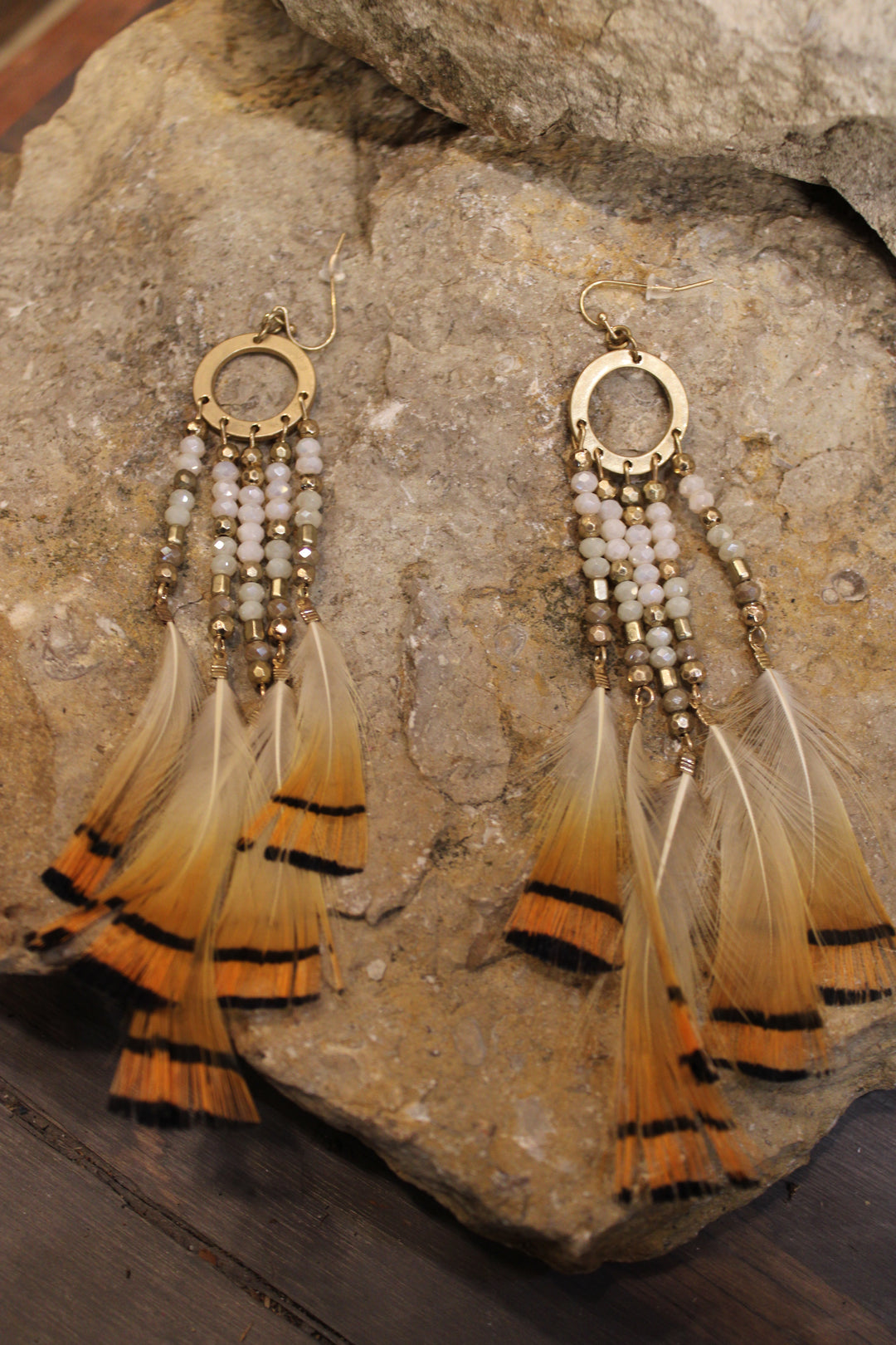 Campfire Quill Dreamcatcher Earrings