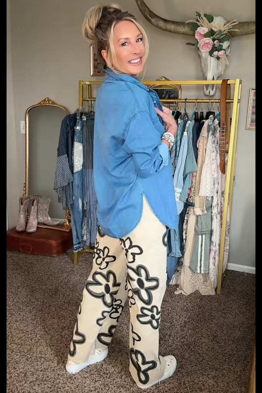 Stone Cold Daisy Pants