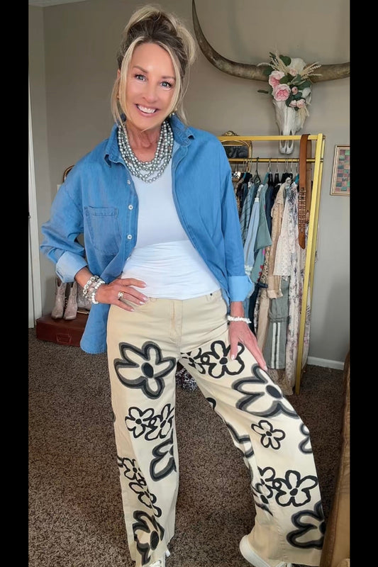Stone Cold Daisy Pants