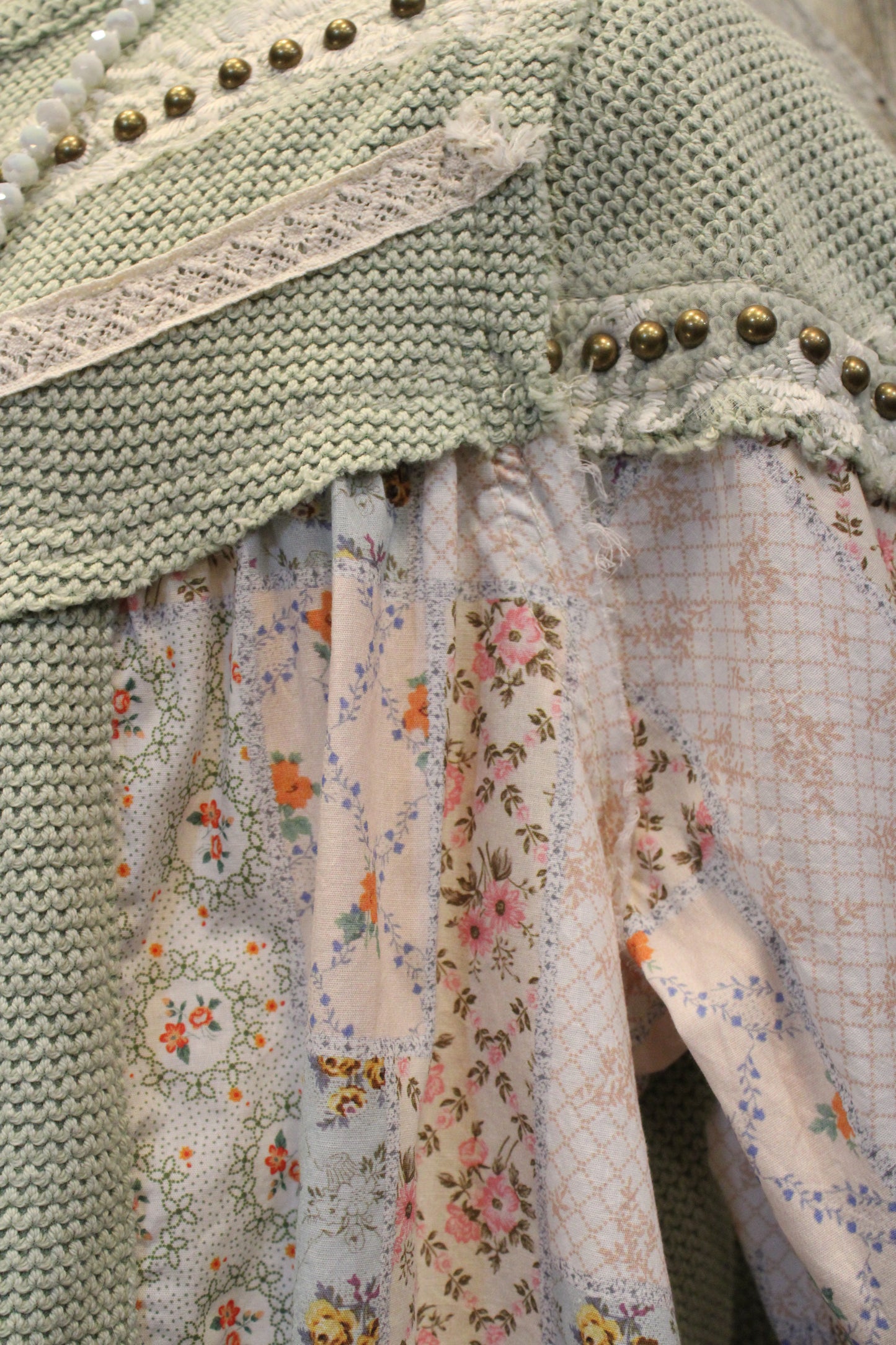 Studded Floral Fun Blouse