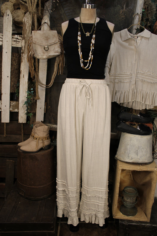 Keepsake Stripe Ruffle Pants
