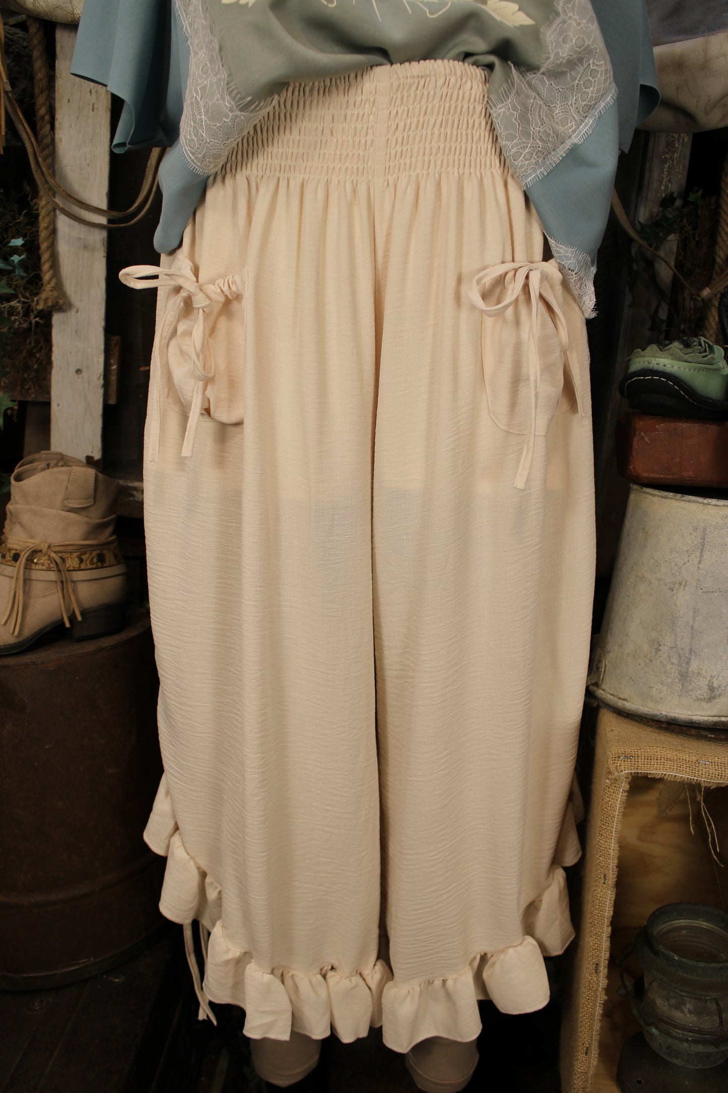 Cloverfield Cream Bloomer Pants