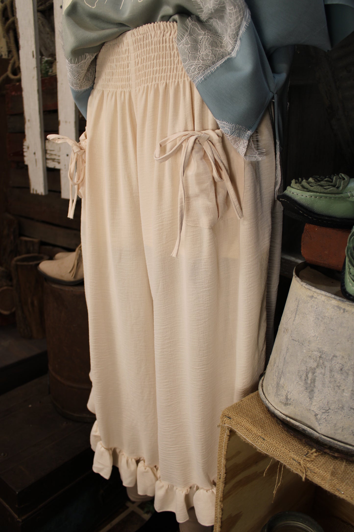 Cloverfield Cream Bloomer Pants