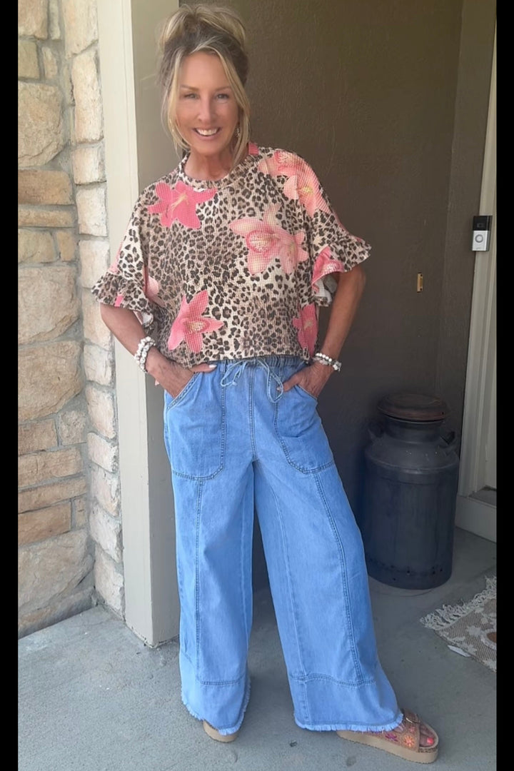 Skyline Denim Wide Leg Pants