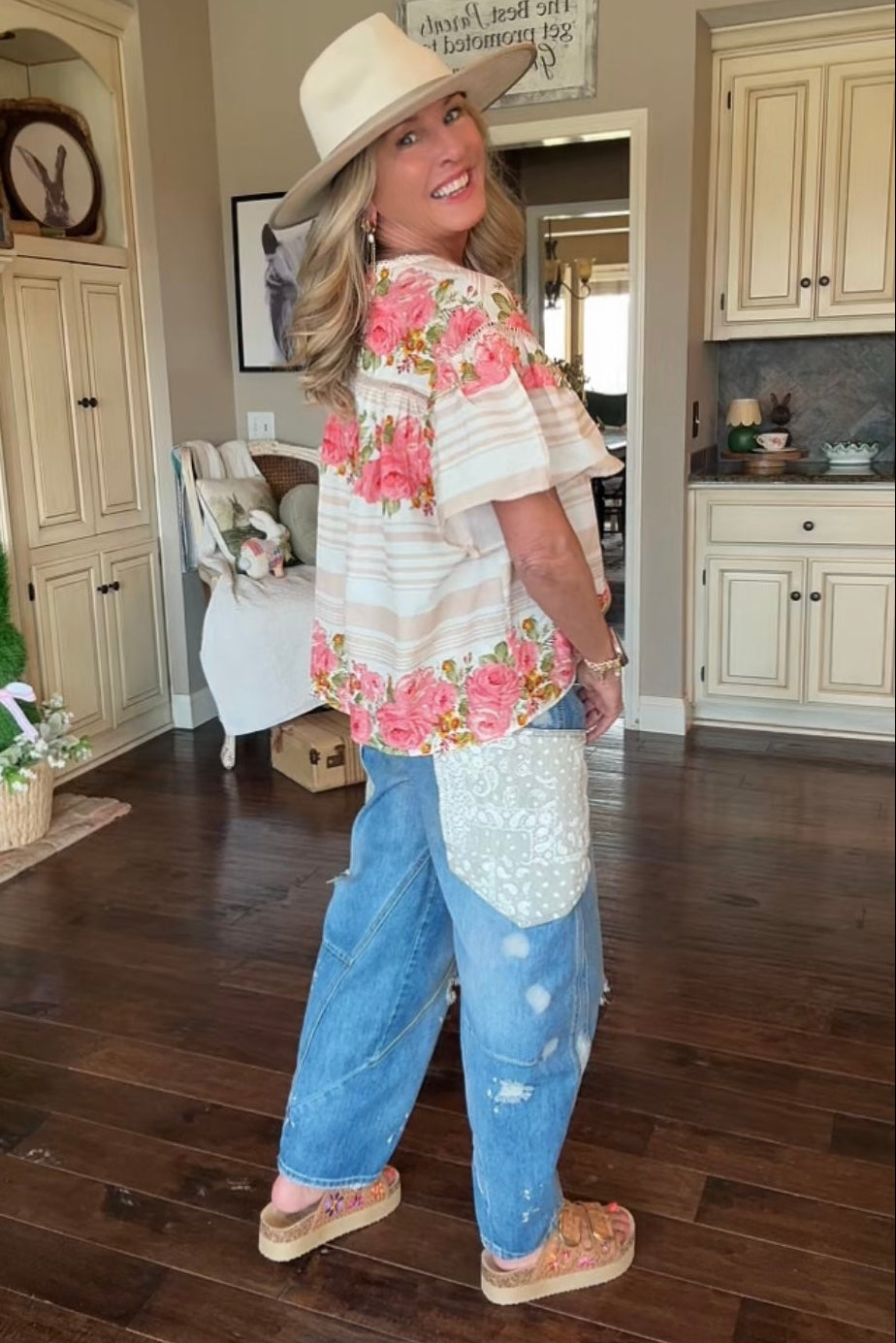 Blushing Rose Cotton Blouse