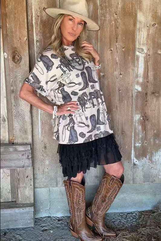 Lucky Draw Western Top