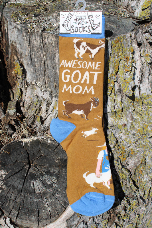 Awesome Goat Mom Socks
