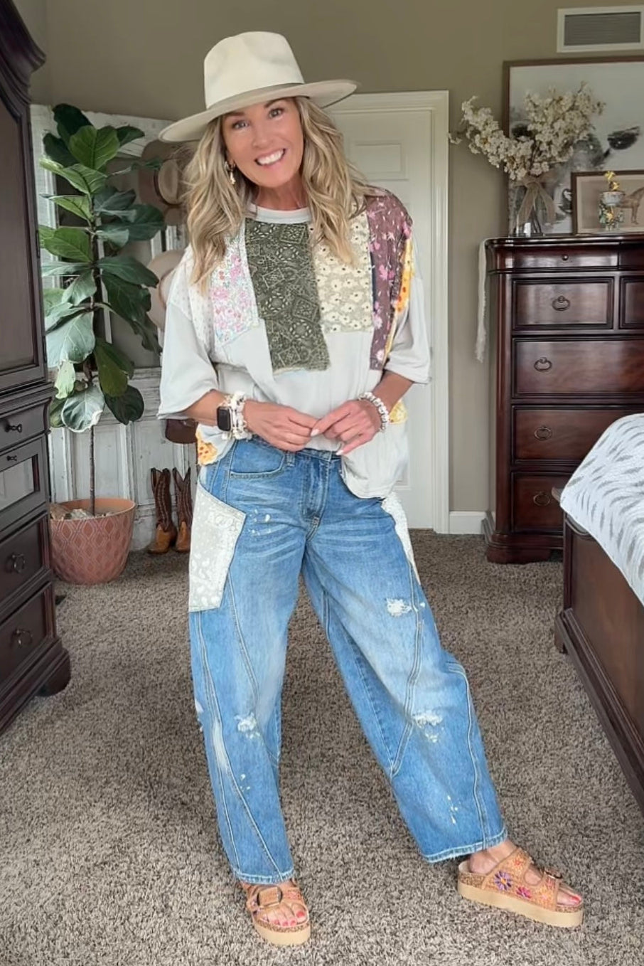 Paint And Patch Jeans