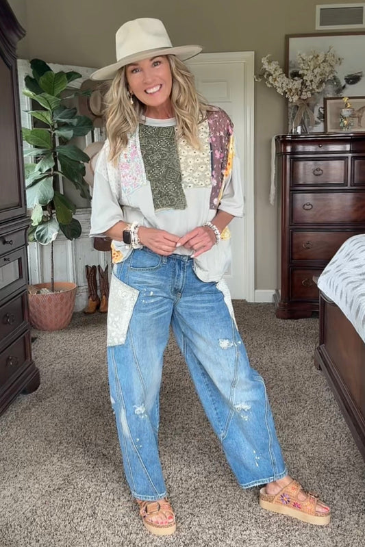 Paint And Patch Jeans