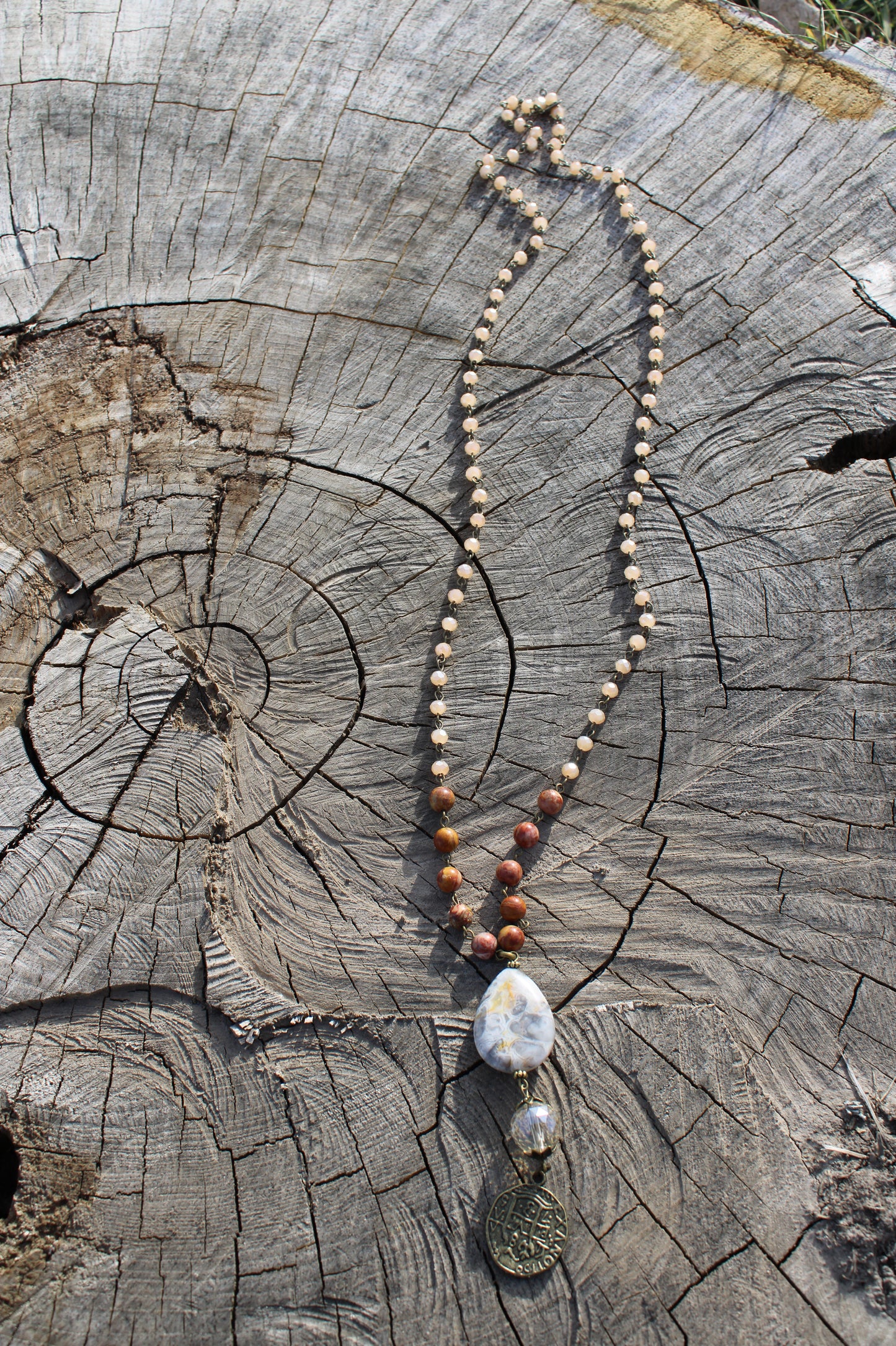 Alexis Bamboo Blush Necklace