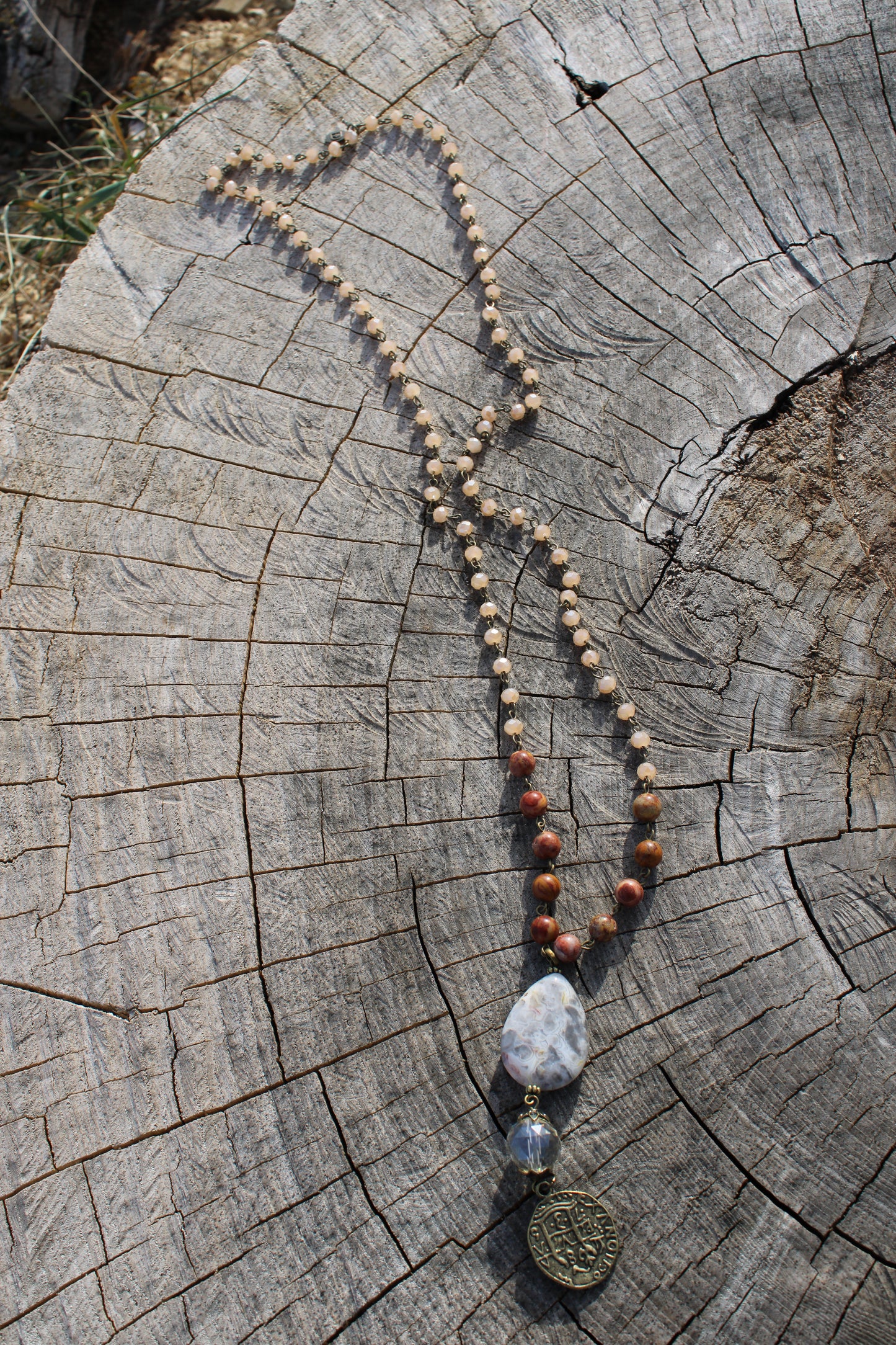 Alexis Bamboo Blush Necklace