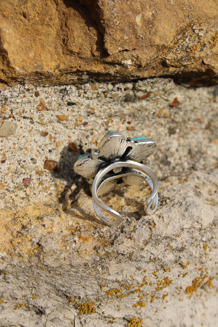 Turquoise Petal Pop Ring